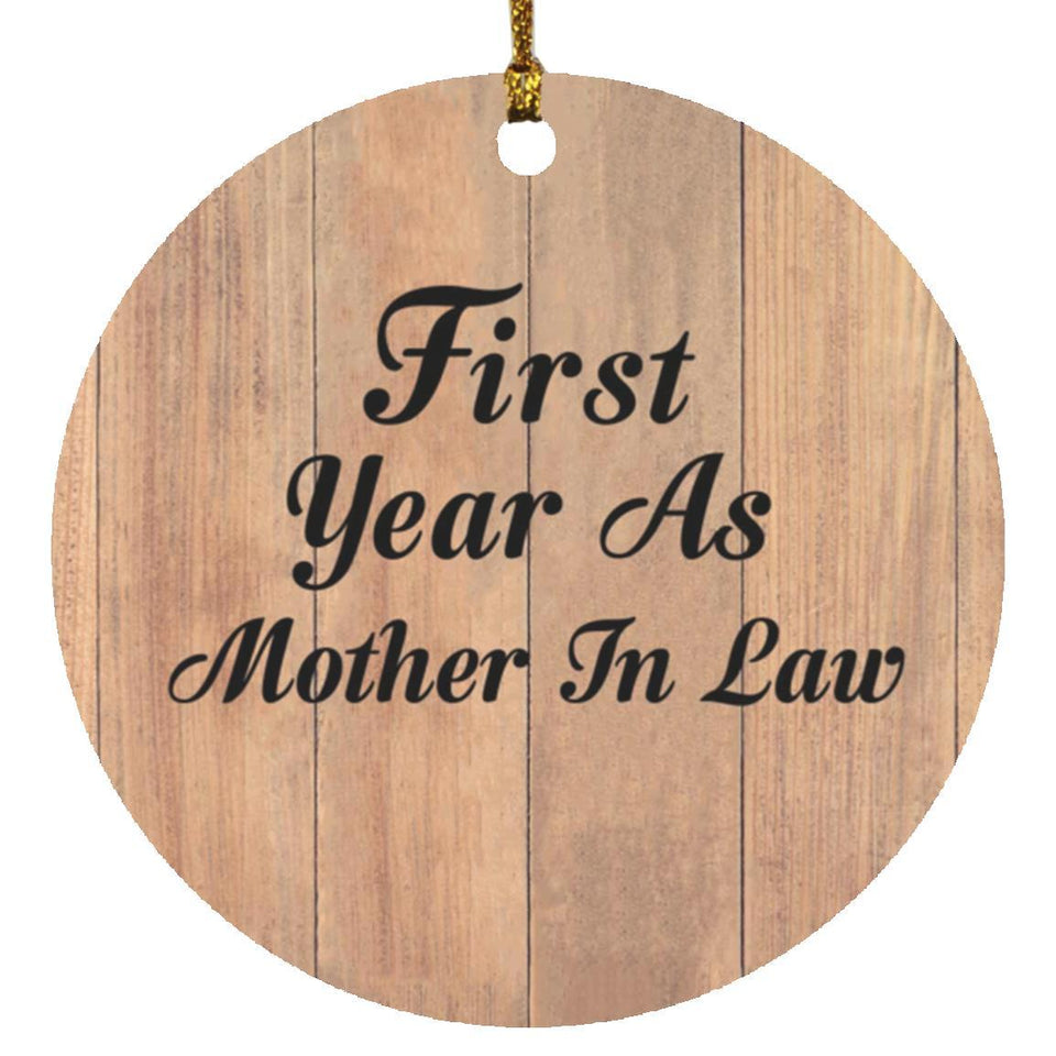 First Year As Mother In Law - Circle Ornament C
