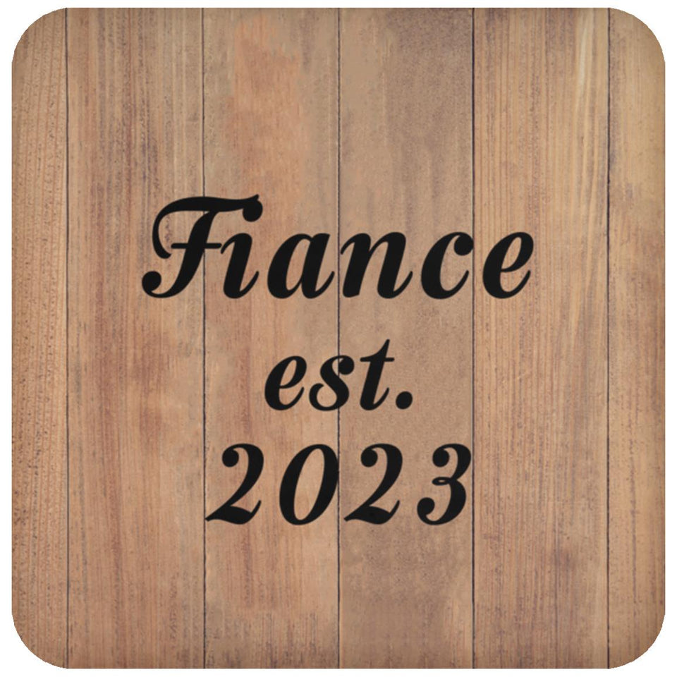 Fiance Established EST. 2023 - Drink Coaster C