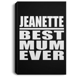 Jeanette Best Mum Ever - Canvas Portrait