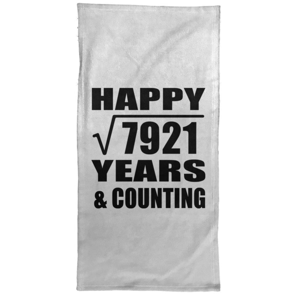 Happy 89th Anniversary Square Root of 7921 Years & Counting - Hand Towel