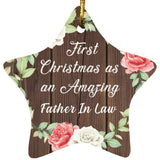 First Christmas As an Amazing Father In Law - Star Ornament A