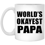 World's Okayest Papa - 11 Oz Coffee Mug
