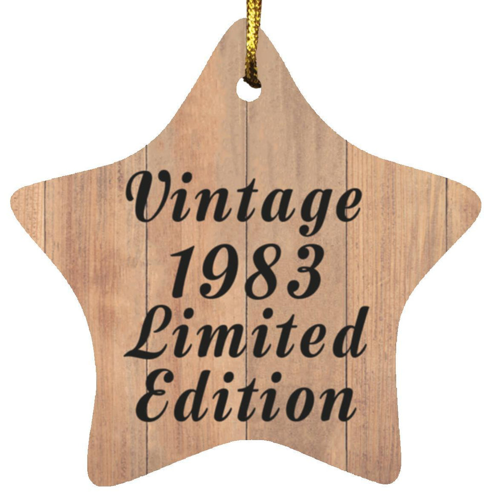 41st Birthday Vintage 1983 Limited Edition - Star Ornament C