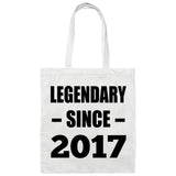 7th Birthday Legendary Since 2017 - Tote Bag White