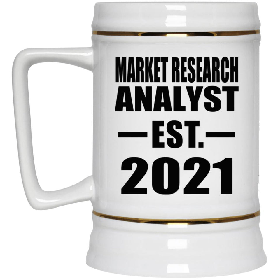 Market Research Analyst Established EST. 2021 - Beer Stein