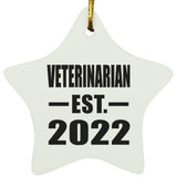 Veterinarian Established EST. 2022 - Star Ornament