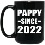 Pappy Since 2022 - 15oz Coffee Mug Black