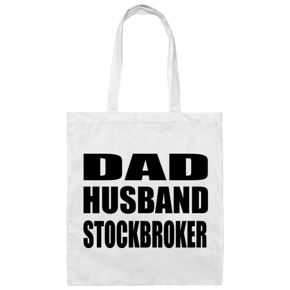 Dad Husband Stockbroker - Tote Bag White