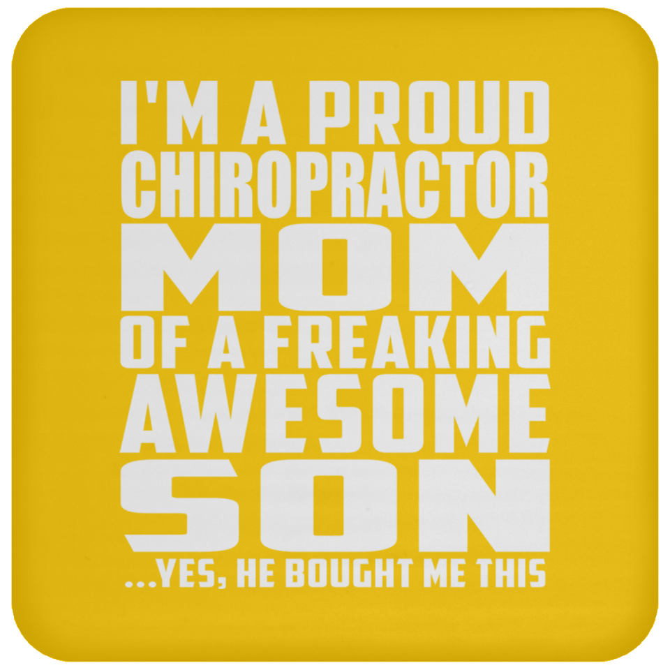 Proud Chiropractor Mom Of Awesome Son - Drink Coaster