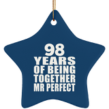 98th Anniversary 98 Years Of Being Mr Perfect - Star Ornament