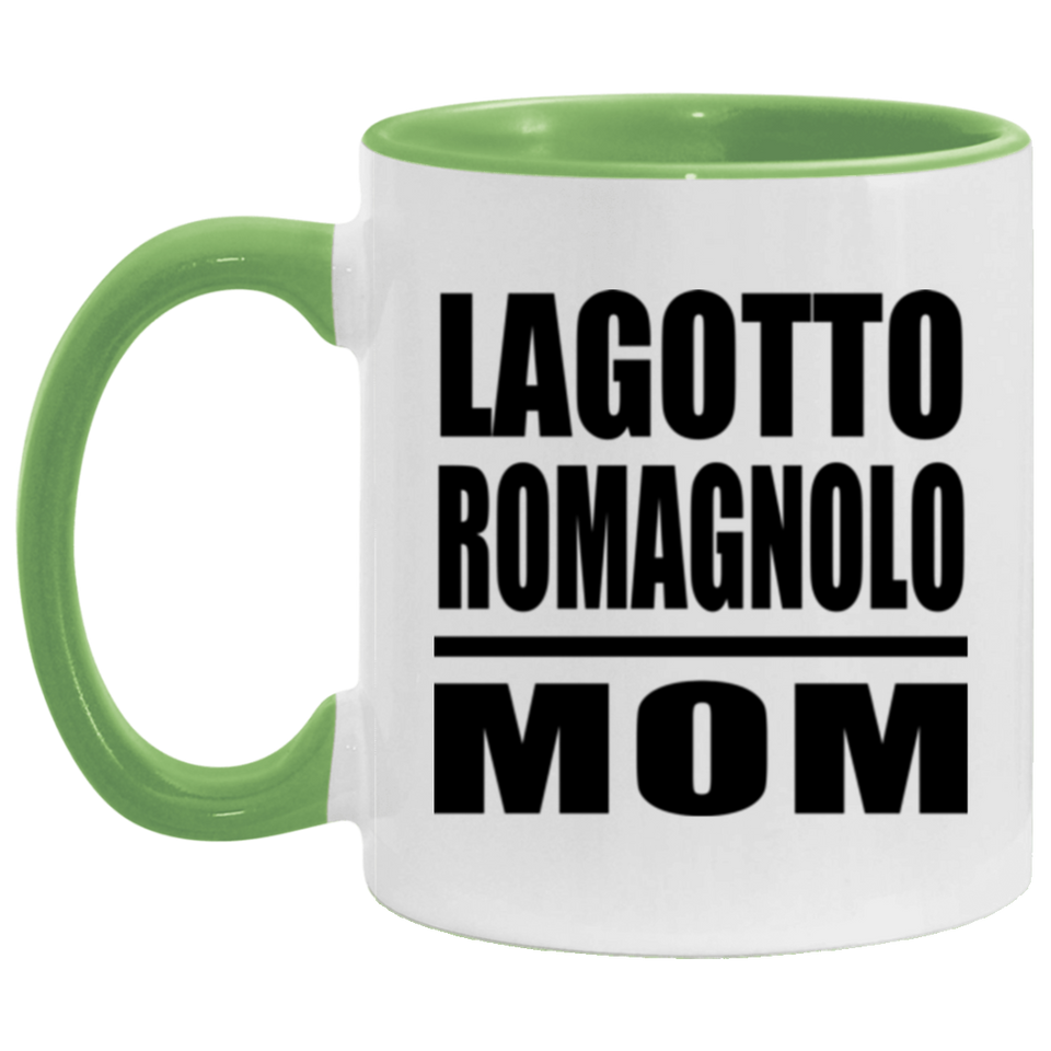 Lagotto Romagnolo Mom - 11oz Accent Mug Green