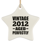 12th Birthday Vintage 2012 Aged Perfectly - Star Ornament