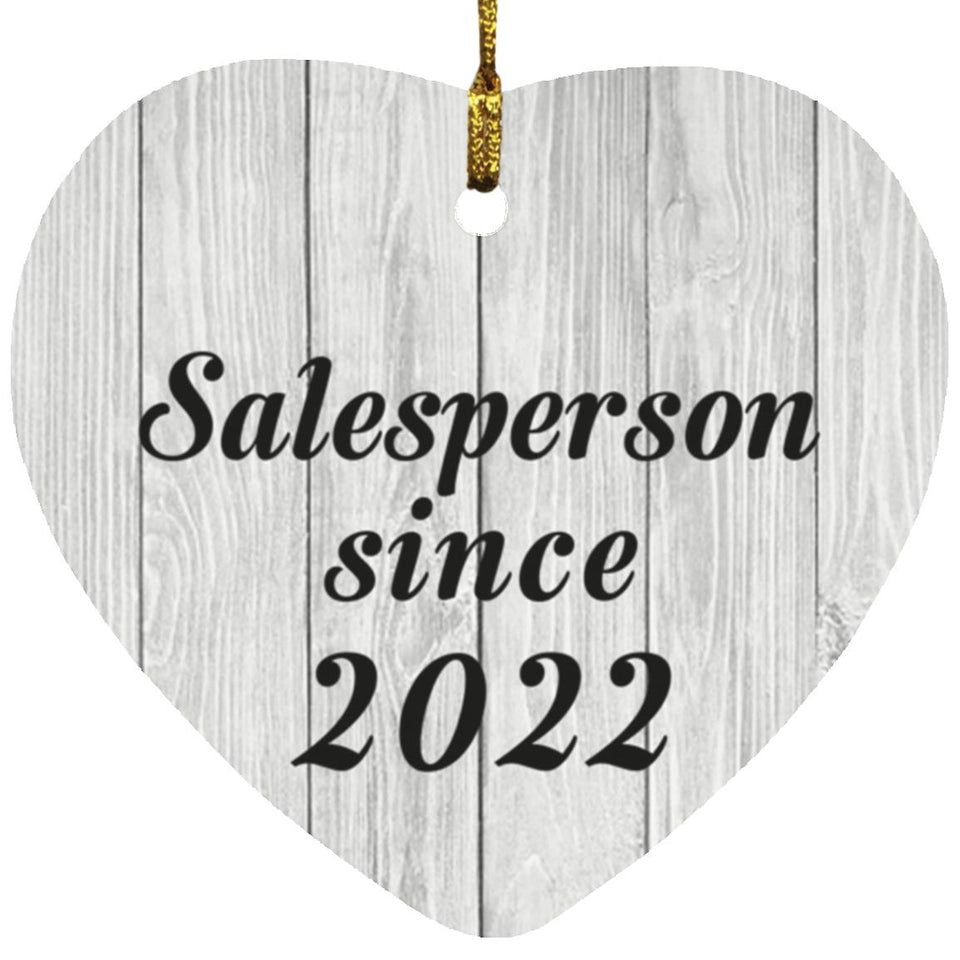 Salesperson Since 2022 - Heart Ornament F