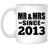 11th Anniversary Mr & Mrs Since 2013 - 11 Oz Coffee Mug