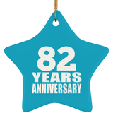 82nd Anniversary 82 Years - Star Ornament