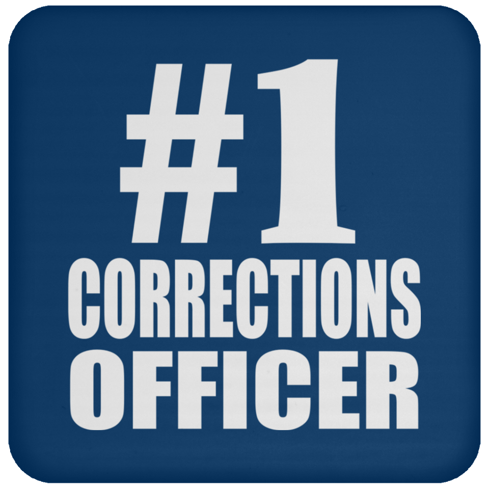 Number One #1 Corrections Officer - Drink Coaster