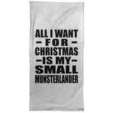 All I Want For Christmas Is My Small Munsterlander - Hand Towel