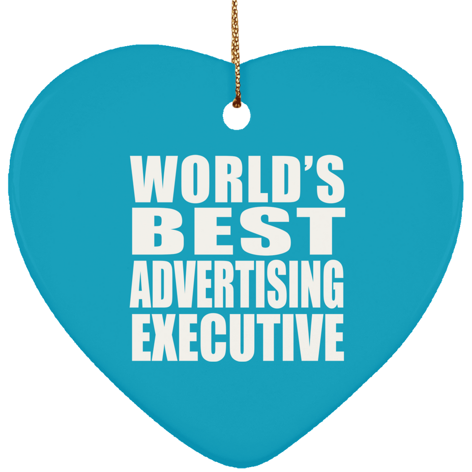 World's Best Advertising Executive - Heart Ornament