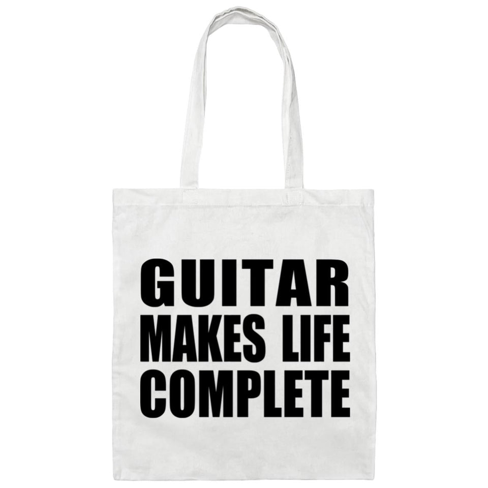 Guitar Makes Life Complete - Tote Bag White