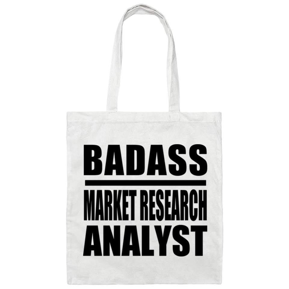 Badass Market Research Analyst - Tote Bag White