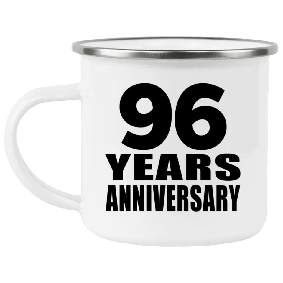 96th Anniversary 96 Years - 12oz Camping Mug