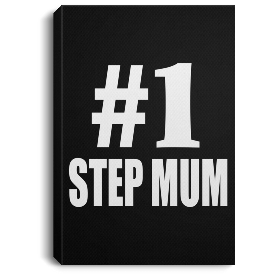 Number One #1 Step Mum - Canvas Portrait