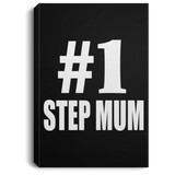 Number One #1 Step Mum - Canvas Portrait