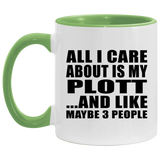 All I Care About Is My Plott - 11oz Accent Mug Green