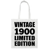 124th Birthday Vintage 1900 Limited Edition - Tote Bag White