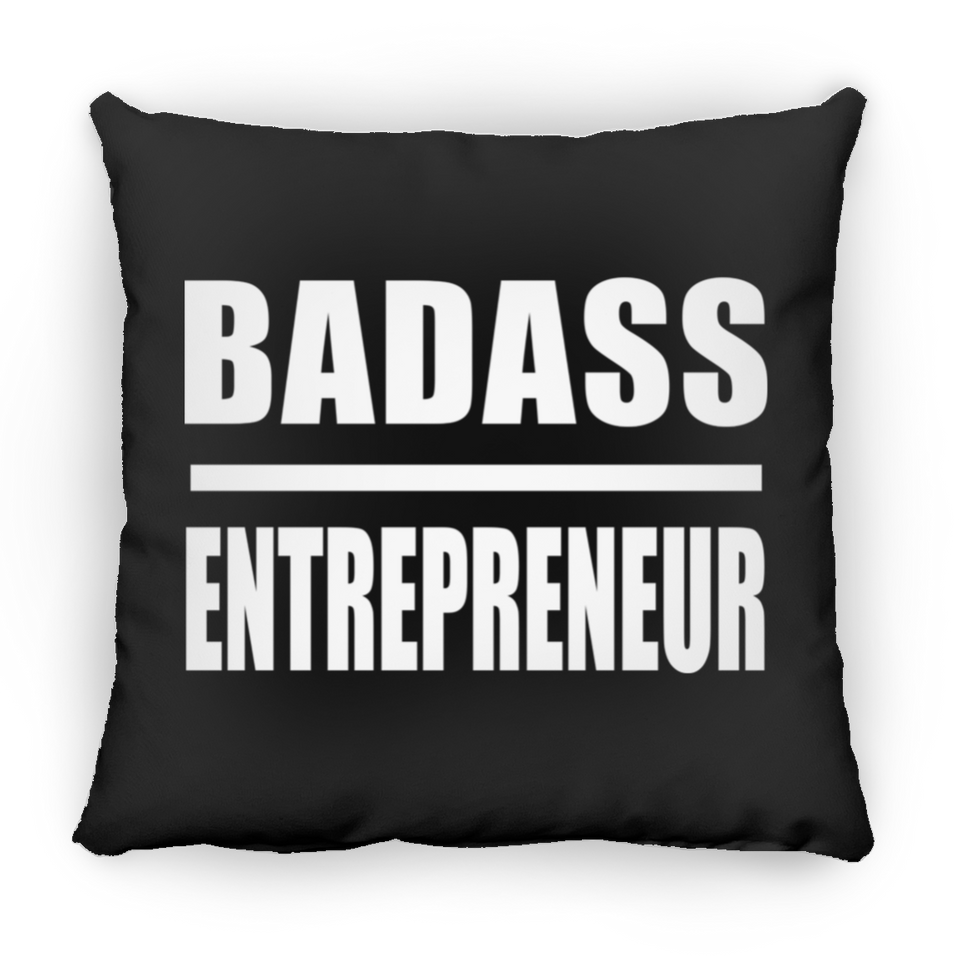 Badass Entrepreneur - Throw Pillow Black