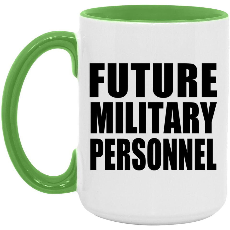 Future Military Personnel - 15oz Accent Mug Green