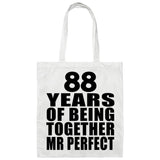 88th Anniversary 88 Years Of Being Mr Perfect - Tote Bag White