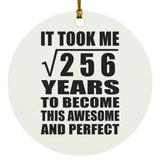 16th Birthday Took Square Root of 256 Years To Awesome - Circle Ornament