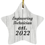 Engineering Technician Established Est. 2022 - Star Ornament F