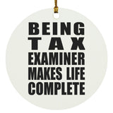 Being Tax Examiner Makes Life Complete - Circle Ornament