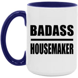 Badass Housemaker - 15oz Accent Mug Purple