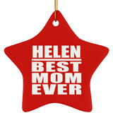 Helen Best Mom Ever - Star Ornament