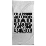 Proud Author Dad Of Awesome Daughter - Hand Towel