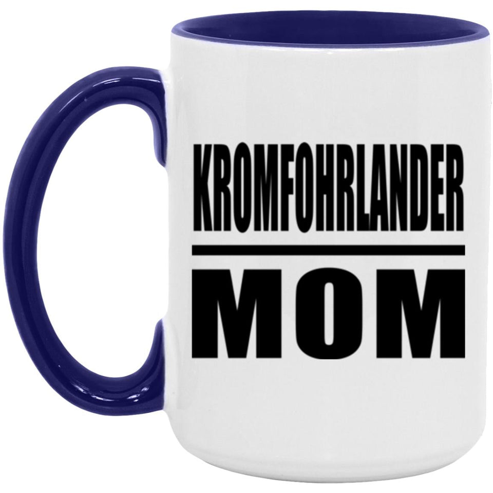Kromfohrlander Mom - 15oz Accent Mug Purple