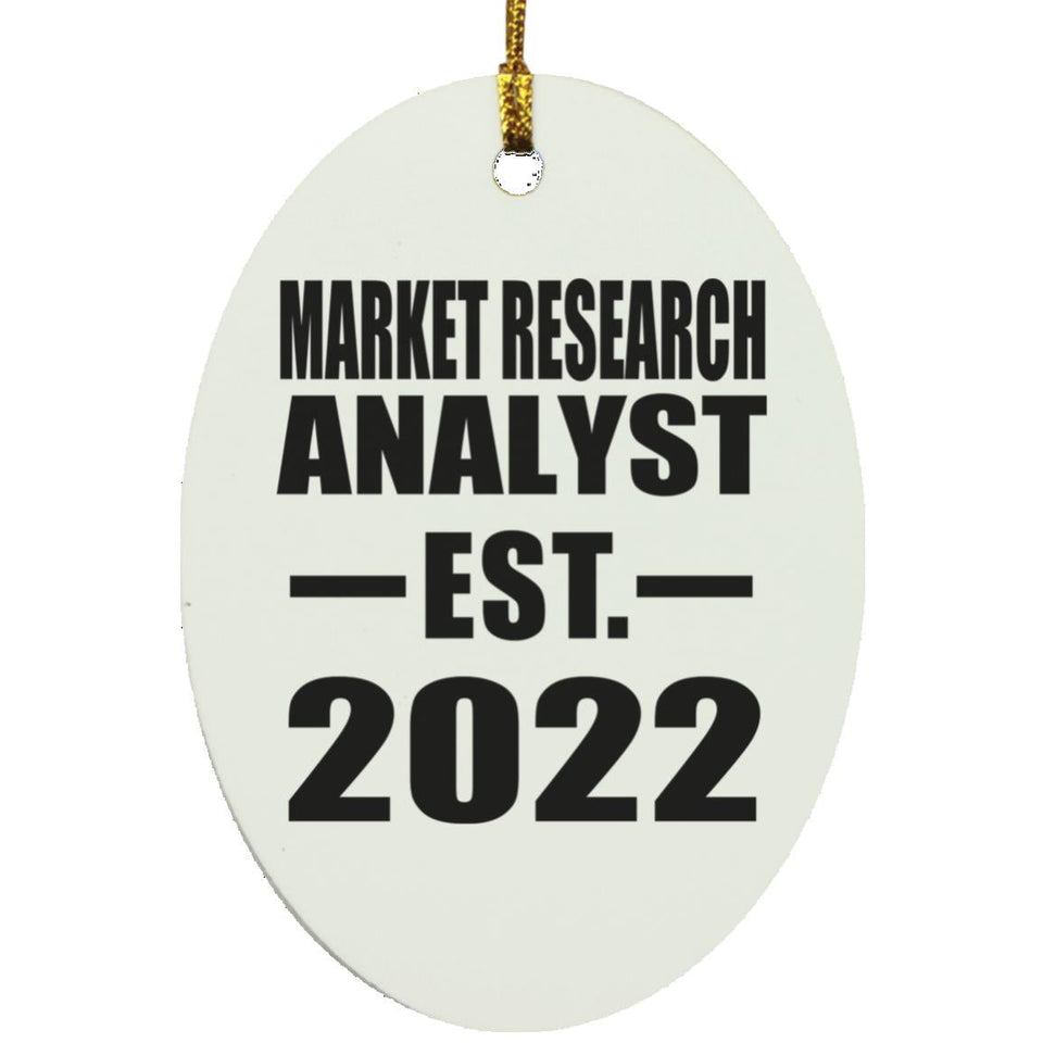 Market Research Analyst Established EST. 2022 - Oval Ornament