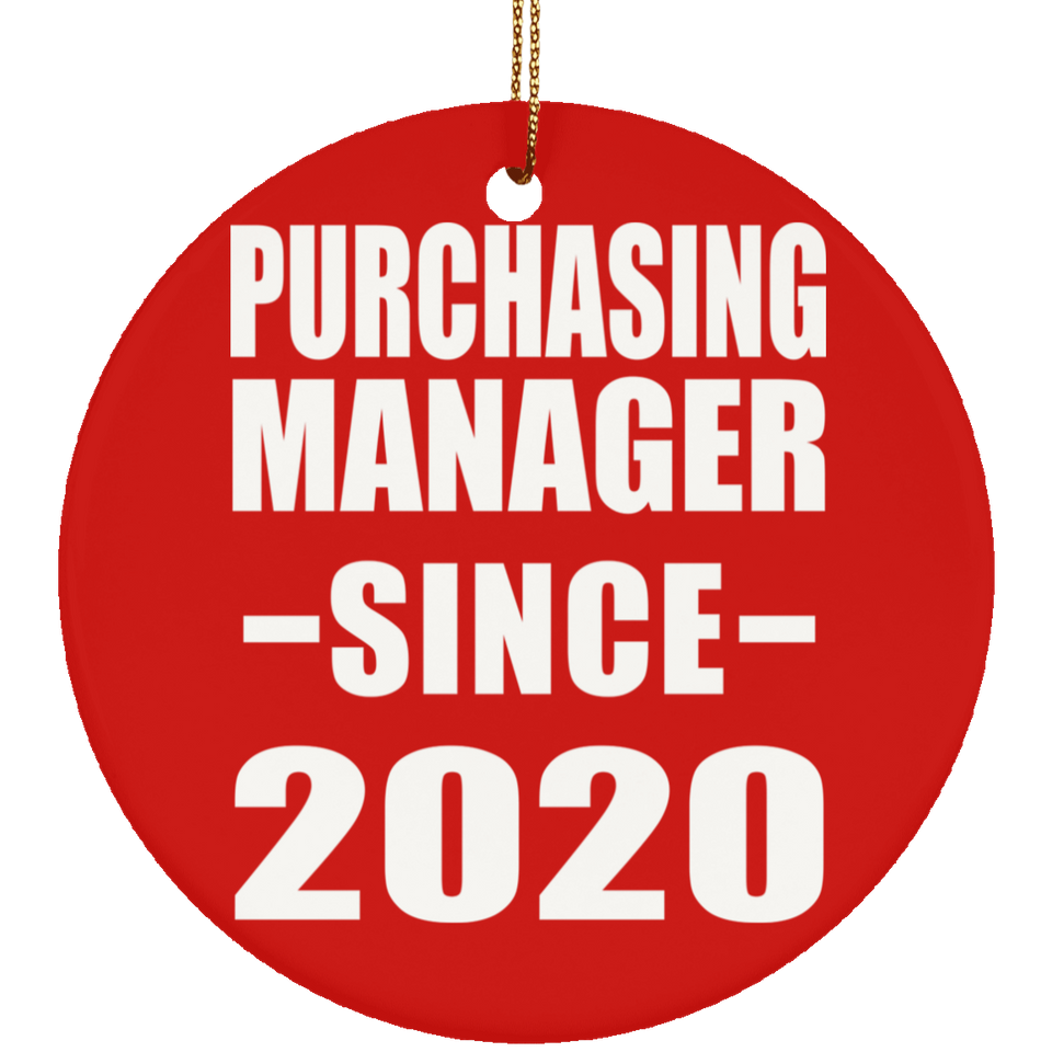 Purchasing Manager Since 2020 - Circle Ornament