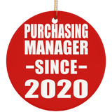 Purchasing Manager Since 2020 - Circle Ornament