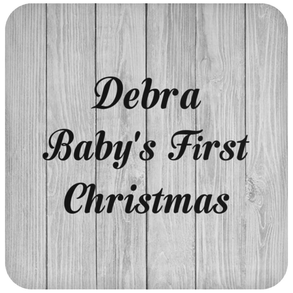 Debra Baby's First Christmas - Drink Coaster F