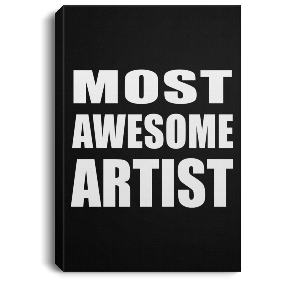 Most Awesome Artist - Canvas Portrait