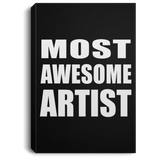 Most Awesome Artist - Canvas Portrait