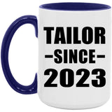 Tailor Since 2023 - 15oz Accent Mug Purple
