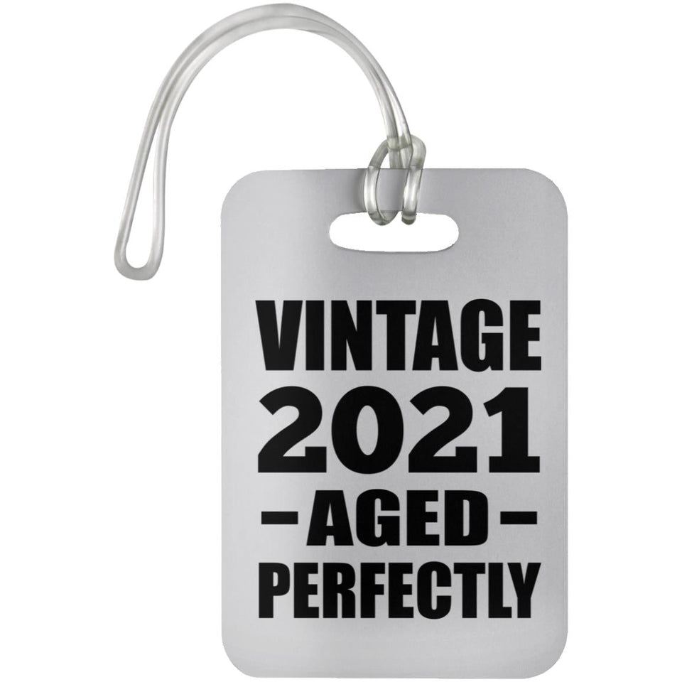 3rd Birthday Vintage 2021 Aged Perfectly - Luggage Bag Tag