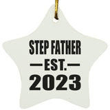 Step Father Established EST. 2023 - Star Ornament