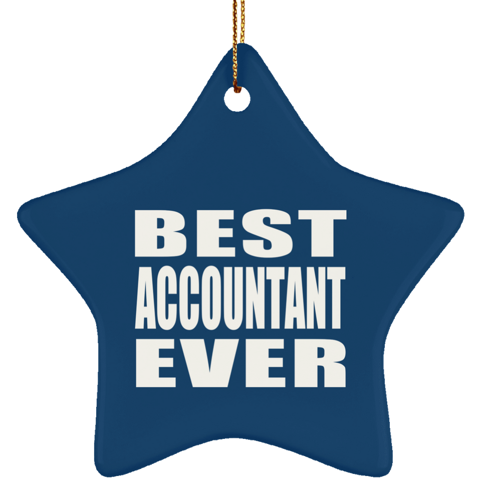 Best Accountant Ever - Star Ornament