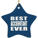 Best Accountant Ever - Star Ornament
